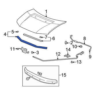 Honda OE - Front Hood Seal