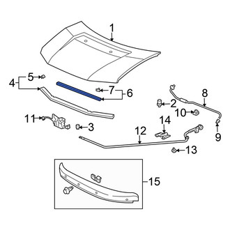 Honda OE - Front Hood Seal