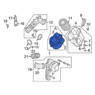 Honda OE - Upper Air Filter Housing Gasket