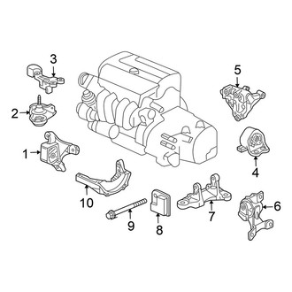 Honda OE - Engine / Transaxle - Engine & Transmission Mounting (Standard Tr)