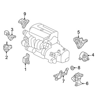 Honda OE - Engine / Transaxle - Engine & Transmission Mounting