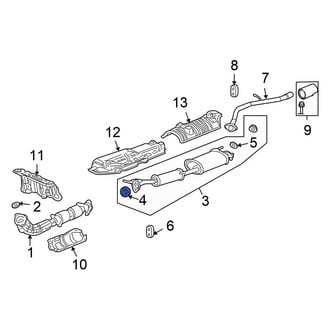 Honda OE - Rear Catalytic Converter Gasket