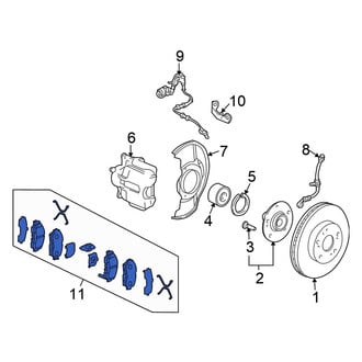 Honda OE - Front Disc Brake Pad Set