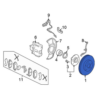 Honda OE - Front Disc Brake Rotor