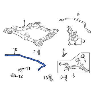 Honda OE - Front Suspension Stabilizer Bar