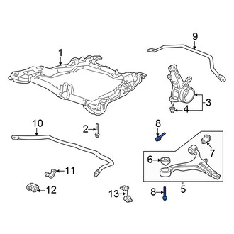 Honda OE - Front Lower Suspension Control Arm Bolt