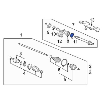 Honda OE - Front Inner CV Intermediate Shaft C-Clip