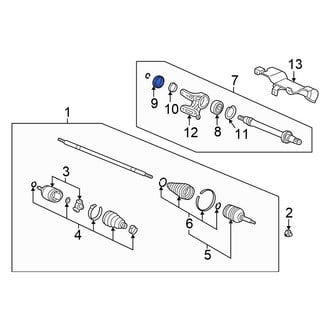 Honda OE - Front CV Axle Shaft Seal
