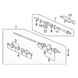 Honda OE - Front Suspension - Drive Axles