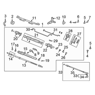 Honda OE - Steering Gear & Linkage