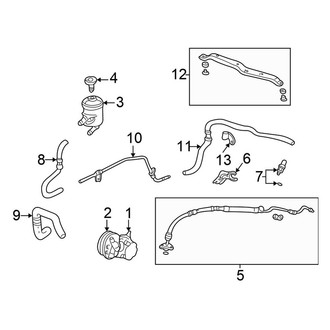 Honda OE - Steering Gear & Linkage - Pump & Hoses