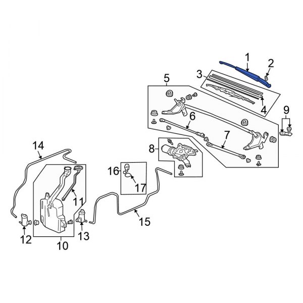 Windshield Wiper Arm