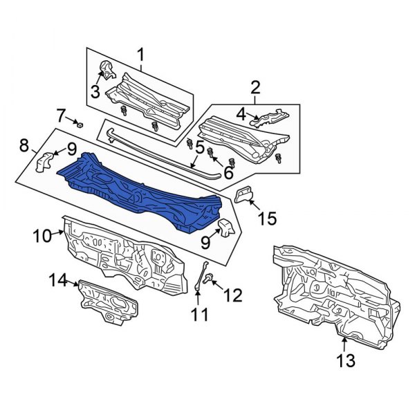 Cowl Grille Panel