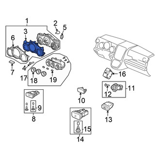 Honda OE - Instrument Cluster Bezel