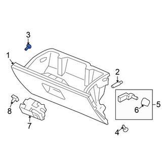 Honda OE - Glove Box Door Bumper Screw