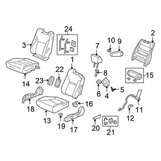 Honda OE - Front Left Seat Trim Panel Screw