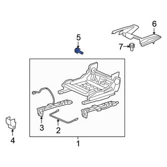 Honda OE - Front Right Seat Track Cover Bolt