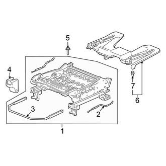 Honda OE - Seats & Tracks - Tracks & Components (Passenger Seat)