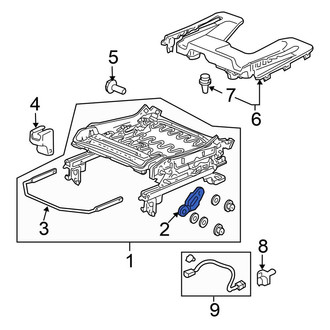 Honda OE - Left Seat Adjuster Brace