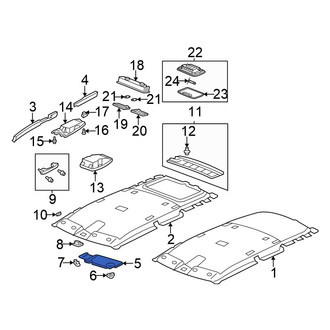 Honda OE - Left Sun Visor