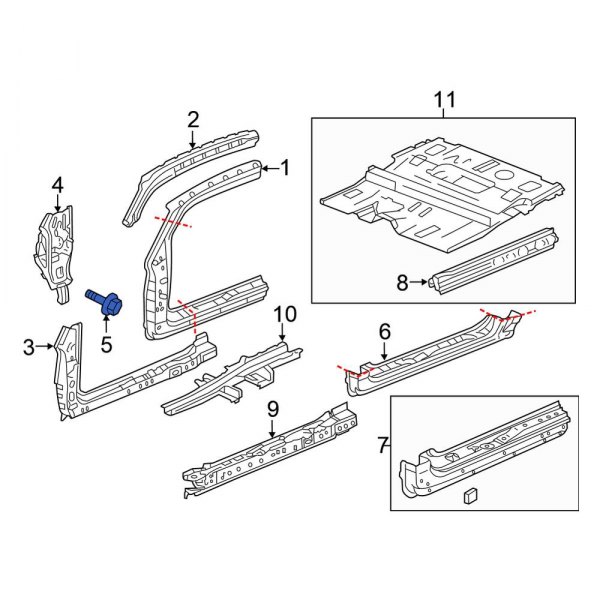 Body A-Pillar Bolt