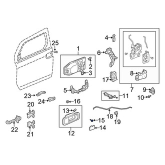 Honda OE - Interior Door Handle Screw