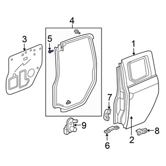 Honda OE - Front Door Seal Clip