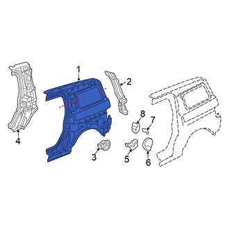 Honda OE - Rear Right Quarter Panel