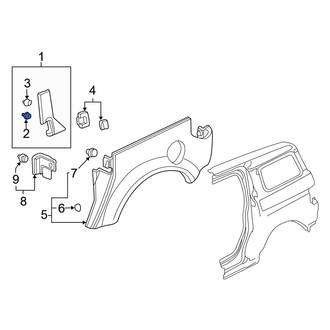 Honda OE - Rear Liftgate Finish Panel Clip