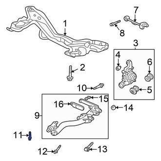 Honda OE - Suspension Trailing Arm Bolt