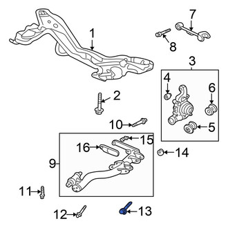 Honda OE - Suspension Trailing Arm Bolt