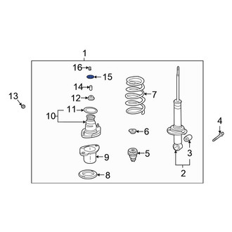 Honda OE - Rear Suspension Shock Absorber Mount Washer