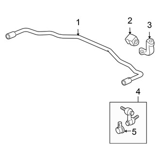 Honda OE - Rear Suspension - Stabilizer Bar & Components (FWD)