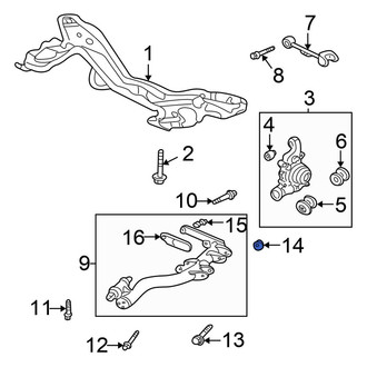 Honda OE - Rear Suspension Trailing Arm Washer