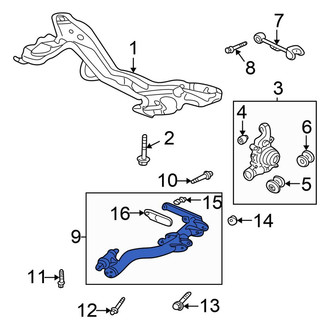Honda OE - Rear Right Suspension Trailing Arm