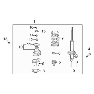 Honda OE - Rear Suspension - Struts & Components (4WD)