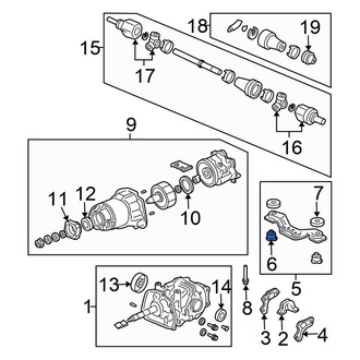 Honda OE - Rear Differential Mount Insulator