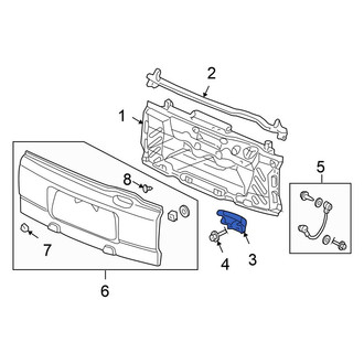 Honda OE - Rear Tailgate Hinge