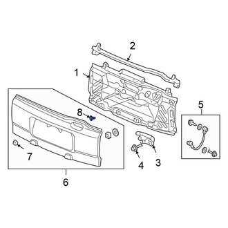 Honda OE - Rear Liftgate Finish Panel Clip