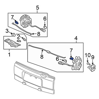 Honda OE - Rear Left Tailgate Latch Seal