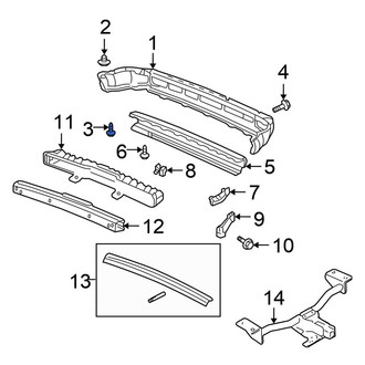 Honda OE - Radiator Support Splash Shield Screw