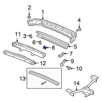 Honda OE - Rear Inner Bumper Guide