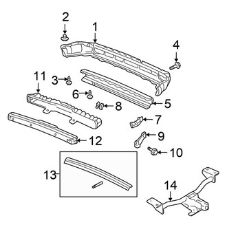 Honda OE - Rear Bumper - Bumper & Components