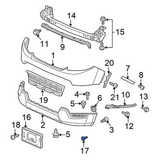 Honda OE - License Plate Bracket Screw