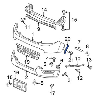 Honda OE - Front Left Bumper Trim