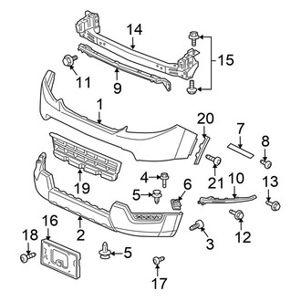Honda OE - Front Bumper - Bumper & Components