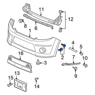 Honda OE - Front Bumper Trim Screw