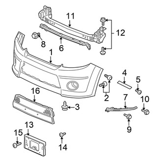 Honda OE - Front Bumper - Bumper & Components (SC)