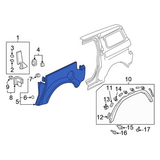 Honda OE - Rear Right Quarter Panel Extension