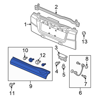 Honda OE - Rear Tailgate Panel Kit